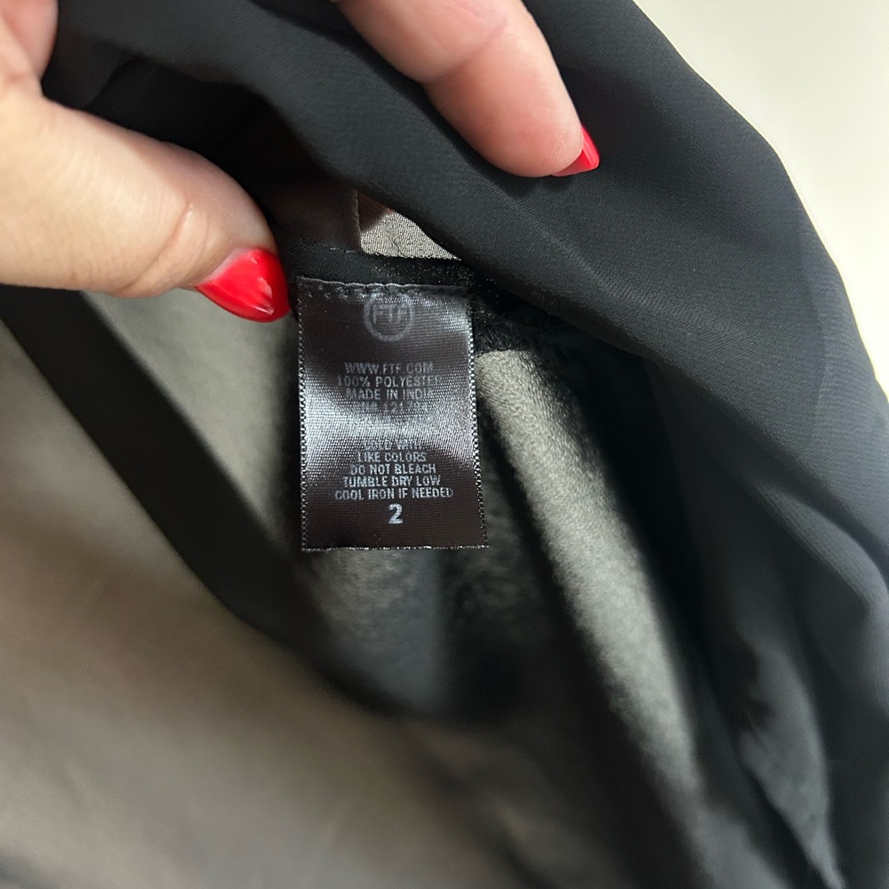 Fashion to Figure Black and Gray Sheer Vest - Picture 4 of 6
